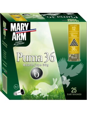 CARTOUCHES MARY ARM PUMA 36 CAL12 PB N°4-5-6 36G BJ