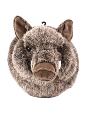 PELUCHE TÊTE DE SANGLIER 23 CM