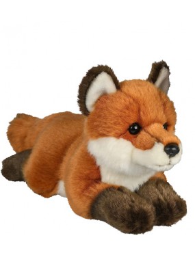 PELUCHE RENARD COUCHE 28 CM