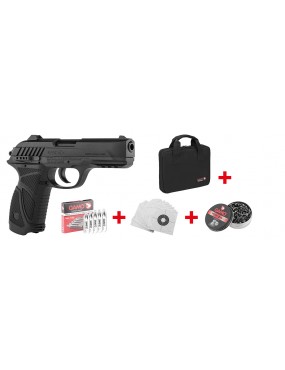 PACK CIBLE GAMO PISTOLET PT85 + HOUSSE DE TRANSPORT + 100 CIBLES + 250 PLOMBS MATCH + 5 CARTOUCHES DE CO2