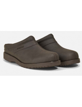 SABOTS BASILO BASSE AIGLE EN CUIR MARRON