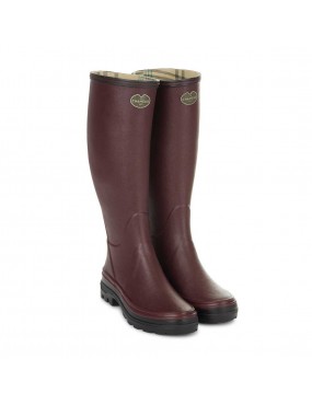 BOTTES GIVERNY FEMME LE CHAMEAU DOUBLEES JERSEY CHERRY