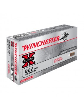 BALLES WINCHESTER SUPER-X VARMINT ET PREDATOR POWER POINT CAL222REM 50 GRAINS