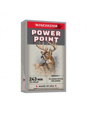 BALLES WINCHESTER POWER POINT CAL243 WIN 100 GRAINS