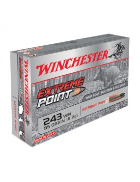 BALLES WINCHESTER SUPER-X WILD BOAR EXTREME POINT CAL243 WIN 95 GRAINS