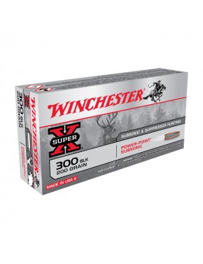 BALLES WINCHESTER POWER POINT SUBSONIC CAL300 BLK 200 GRAINS