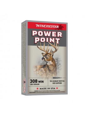 BALLES WINCHESTER POWER POINT CAL308 WIN 180 GRAINS