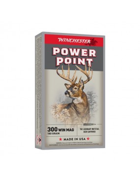 BALLES WINCHESTER POWER POINT CAL300 WM 180 GRAINS