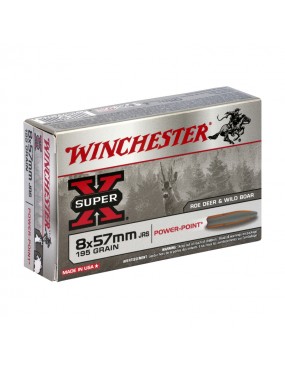 BALLES WINCHESTER POWER POINT CAL8X57 JRS 195 GRAINS