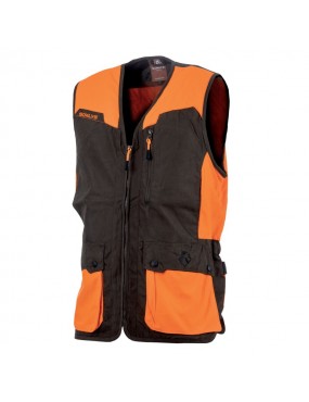 GILET SOMLYS CLASSY ORANGE ET MARRON