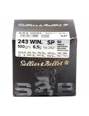 CARTOUCHES SELLIER & BELLOT 243 WIN SP VRAC /50