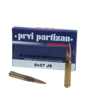 CARTOUCHES PPU PARTIZAN 8X57JS FMJ 198GR /20