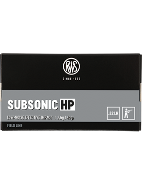 CARTOUCHES RWS SUBSONIC HP 22LR