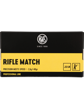 CARTOUCHES RWS RIFLE MATCH 22LR