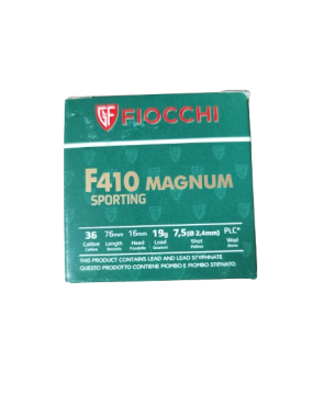 CARTOUCHES FIOCCHI F140 TRAP CAL36/76 PBN°7.5 19G BJ