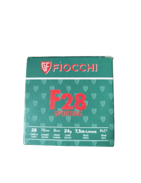 CARTOUCHES FIOCCHI F28 CAL28/70 PBN°7.5 24G BJ