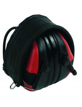 CASQUE PELTOR SPORTAC ANTI-BRUIT COQUILLES NOIRES / ROUGES